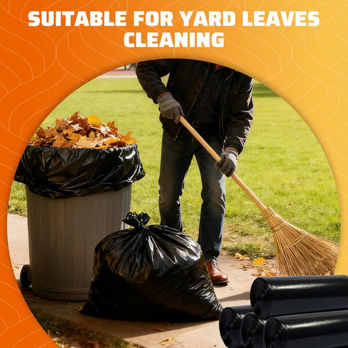 Zokaitwy 55-60 80 Count, 21 55-60 Packing Gallon Trash Bags Micron HDPE, Durable & Tear-Resistant Trash Can Liners