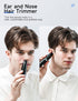 ZORAMI Rechargeable Ear and Nose Hair Trimmer, Professional Painless Eyebrow & Facial Hair Trimmer, Black