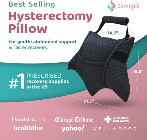 Pack Zomaple Recovery Hysterectomy Pillow with Gel & Lumbar Support Post Abdominal Surgery Must Haves Ideal