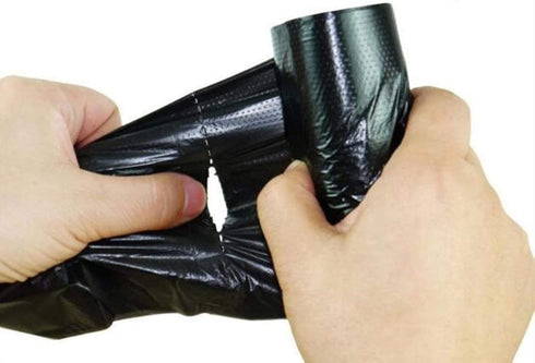 NO.1987 commerce 1.2-1.5 120 Counts Gallon Small Trash Bags, Black Garbage Bag , Wastebasket Trash Bags