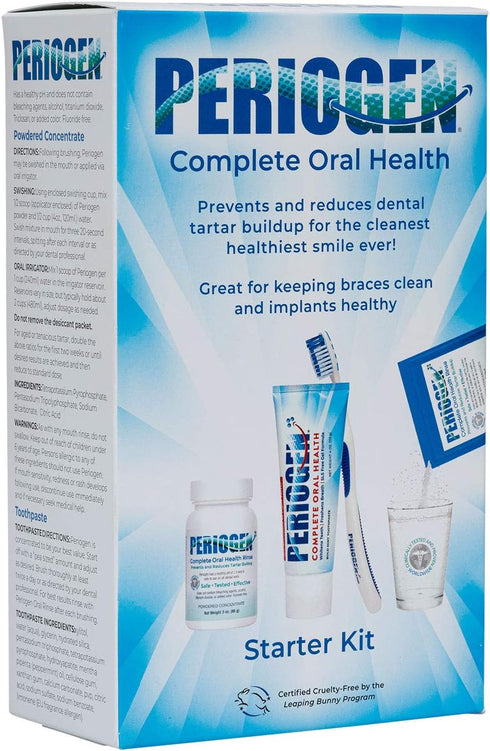 Periogen Starter Kit - Best Value on Periogen Oral Care! (Photo Depicts Kit Contents)