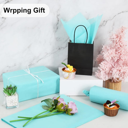BEISHIDA 100 Sheets Teal Tissue Paper, 14"x20" Gift Wrap for DIY Crafts, Gift Wrapping, Birthday, Wedding