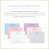 Set Set A7) Fairmont & Grove Personalized Note Cards and Envelope Stationery for Women - Flat Notecard Stationary