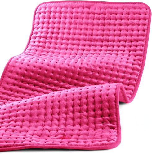 Pink Heating Pad for Period Cramps, CooCoCo FSA Wearables Large Heated Pad,