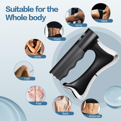 Heated Muscle Scraping Tool,Electric Fascia Knife,Portable Muscle Relaxation Therapy Device for Belly, Arm, Waist, Leg