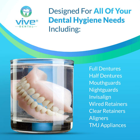 Night Guard Cleaner Tablets, Antibacterial Cleanse for Retainer & Denture, Removes Stains, Plaque, Odor for False Teeth
