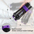 Shaker Bottle, 500ML Protein Shaker Cup with Storage Compartments for Smooth Mixing (Purple & Black)