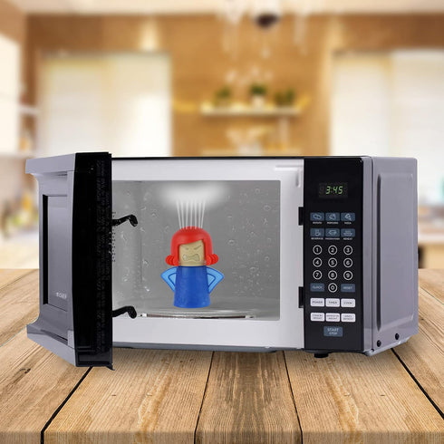 Angry Mama Microwave Oven Cleaner - Steam Cleaner, Just Add Vinegar and Water for Easy Cleaning