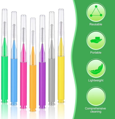 250 Pcs Interdental Brush for Braces, Disposable Braces Flossers Dental Picks for Oral Hygiene Flosser Toothpick