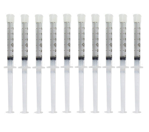 Teeth Whitening Gel Syringe Dispensers, 22% Carbamide Peroxide, 10 Tooth Bleaching Gel 3ml Syringes