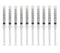 Teeth Whitening Gel Syringe Dispensers, 22% Carbamide Peroxide, 10 Tooth Bleaching Gel 3ml Syringes