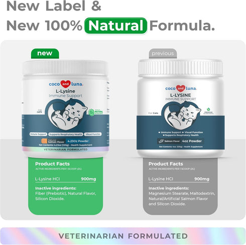 L-Lysine Powder for Cats 900mg – Immune & Respiratory Support