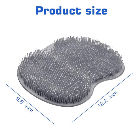 SZZYXD Shower Foot Scrubber Mat Back Washer Exfoliating Bath Wash Pad Wall Mounted Slip Suction Cups for Use in Cleaner