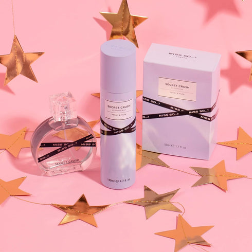 So...? Secret Crush Perfume Mist for Women - Refreshing Body Spray with Woody, Floral Notes - 4.7 oz