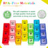 Pill Organizer, Large Weekly Tablet Box for 7 Days, Medication Storage with Dust-Proof Container for Vitamins