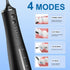Cordless Water Dental Flosser for Teeth Cleaning, 4 Modes Oral Irrigator, 300ML Rechargeable, IPX7 Waterproof