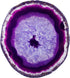 rockcloud 10 Pcs Agate Light Table Slices, Irregular Geode Stones for Home Decoration, Jewelry Making, Round, Purple