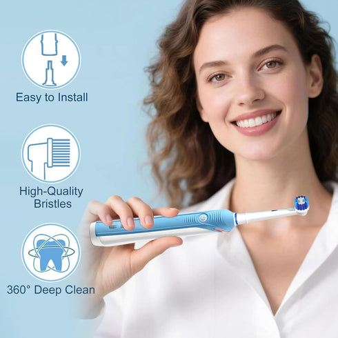 Sdiveson 16pcs Pro100/1000/1500/4000/5000/7000/8000/9600 Replacement Brush Heads Compatible with Oral-B, Professional