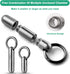 Small Keychain Pill Holder.TISUR Titanium Pill Case Waterproof Pill Fob for Travel Purse Pocket Pill Container Box,Small Pill Organizer