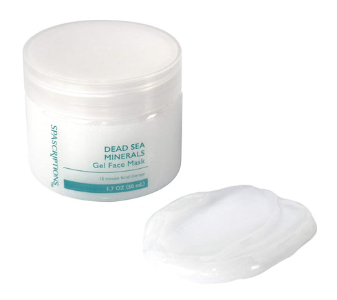 SpaScriptions Dead Sea, Charcoal, & Clay Gel Face Mask with Silicone Applicator - 3 Pack, 1.7 oz each