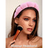 VELSCRUN 6 Pack Spa Headband, Makeup Headband, Face Wash Headband, Pink Sponge Hair Band for Women