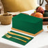KAMMAK 100 Pack (16.5 16.5 inch) Green Napkin Disposable Cloth Like Dinner Paper Napkins with Pocket Folded Guest Hand
