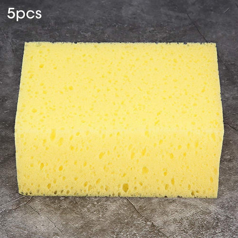 KIMISS Car Sponge Pad, Handheld Nonslip Shape Washing Cleaner Tool for Car Auto Motorcycle (5pcs)