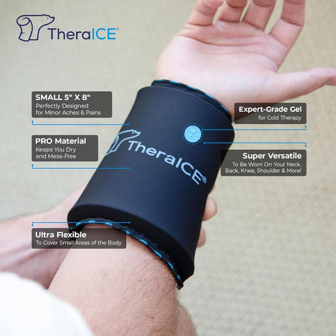 TheraICE PROpack Ice Pack for Injuries, Reusable Cold Gel Pack for Back, Shoulder, Knee Pain Relief