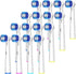 Sdiveson Replacement Brush Heads Compatible with Oral-B, 16pcs Professional Electric Toothbrush Heads for