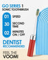 Voom Sonic Go 1 Series Travel Electric Toothbrush - Battery Operated for Adults & Kids, Dentist Recommended, Portable