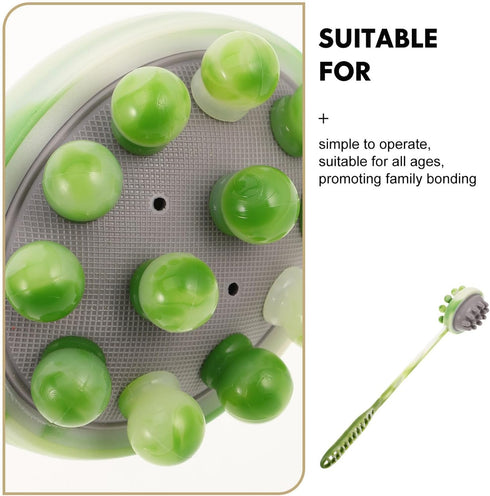 Hammer Hammer Holibanna Back Massager Extended Handle, Manual Percussion Relief for Neck and Back Comfort, Double-Head