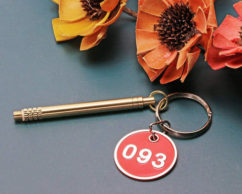 ONLYKXY Folding Type Ear Wax Removal Tool, Titanium Alloy Ear-Pick Cleaner with Key Ring
