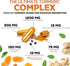 Turmeric Curcumin Supplement 2000mg with Glucosamine Chondroitin & Ginger - Nature's Joint Support, 180 Capsules
