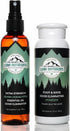 Lumi Outdoors Natural Shoe Deodorizer Spray and Foot Powder Bundle - Lemon