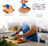 Sinbana 150pcs Blue Metal Detectable Waterproof Adhesive Bandages, High-Visibility & Latex-Free Food Service Bandages