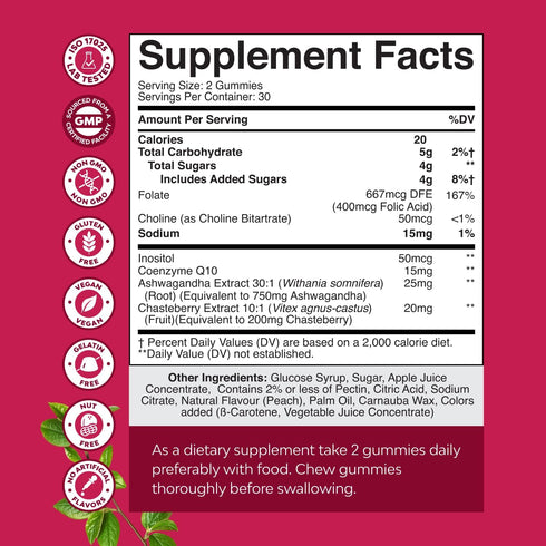 Gummies Yummy Gummy 60 Count Fertility for Women Trying to Conceive - Fertility Supplement for Women with Myo-Inositol