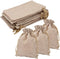 Lot of 30 Burlap Bags with Drawstring, Gift Bags Jewelry Pouches for Wedding Party and DIY Craft, 5 x 7 Inches