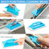Microfiber Duster Kit 23pcs with 30 to 100 Inches Extension Pole and Washable Bendable Feather Duster for Cleaning