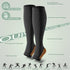 OUIVIAL 3 Pack 20-30mmHg Copper Compression Socks for Women&Men, Open Toe Knee High Support Socks for Varicose