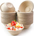 100 Pack Compostable Small Disposable Soup Bowls, 8oz Recycled Paper Bowls for Hot Soup, Ice Cream, Salad, Snack,