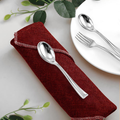 Elegant Silver Mini Spoons, 4" (30-Pack), Perfect for Desserts & Tasting Parties, Sturdy & Reusable