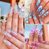 12 Colors Butterfly Nail Art Stickers, Butterflies Nail Glitter Sequins, 3D Art Accessories for Acrylic Nails