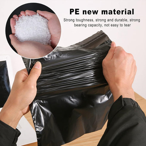 Disposable Car Trash Bags, Pack of 100, Portable Self Adhesive Vomit Bags for Cars, Black