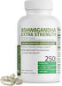 Bronson Ashwagandha Extra Strength Stress & Mood Support | 250 Vegetarian Capsules