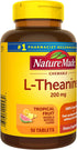 Nature Made Chewable L-Theanine 200mg - 50 Chewable Tablets for Stress Relief, 50 Day Supply