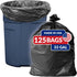 Reli SuperValue Trash Bags | 33 Gallon | 125 Count | Heavy Duty | Made in USA | Black Multi-Use Garbage Bags
