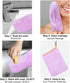 PHOGARY 6 Pack Microfiber Body Wash Mitts, Super Absorbent & Soft Bath Spa Cloth, 6 Colors