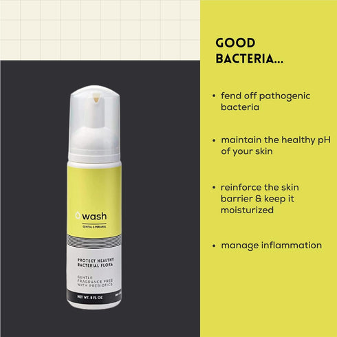 WASH Fragrance-free, Unscented Intimate Foam Wash I Sulfate-free with Prebiotics I Naturally Control Body-Odor