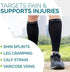 Calf Compression Sleeves for Pain Relief, Footless Leg Compression Socks for Runners and Shin Splints