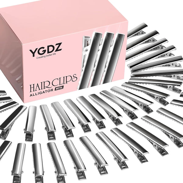 YGDZ Alligator Hair Clips, 150pcs 1.77 Inch Metal Hair Bow Clips for Bows Making Crafts (4.5cm)
